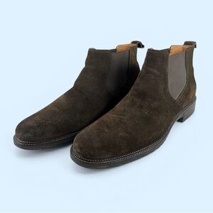 Johnston & Murphy Men’s 13M Dark Brown 'Hartley' Suede Chelsea Boots
